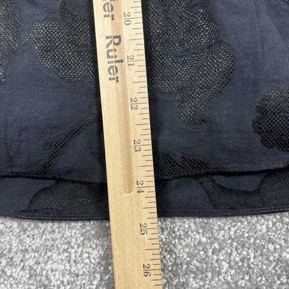 Milly Top Womens Size 2 Babydoll Empire Waist Sweetheart Neck Floral Pleated Y2K - Picture 11 of 11